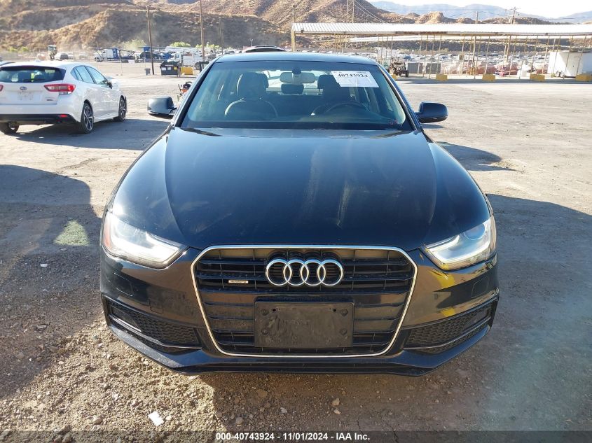 2014 Audi A4 2.0T Premium VIN: WAUFFAFL2EN012366 Lot: 40743924