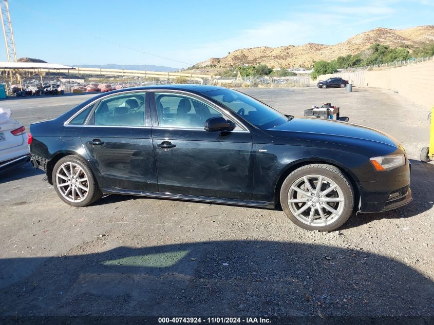 2014 Audi A4 2.0T Premium VIN: WAUFFAFL2EN012366 Lot: 40743924