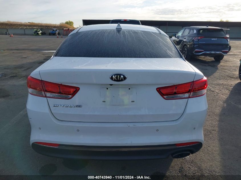 2016 Kia Optima Lx VIN: 5XXGT4L34GG062691 Lot: 40743940