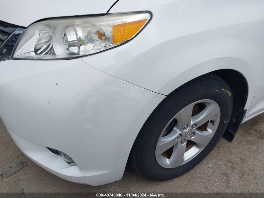 2013 Toyota Sienna Le V6 8 Passenger VIN: 5TDKK3DCXDS326786 Lot: 40743946