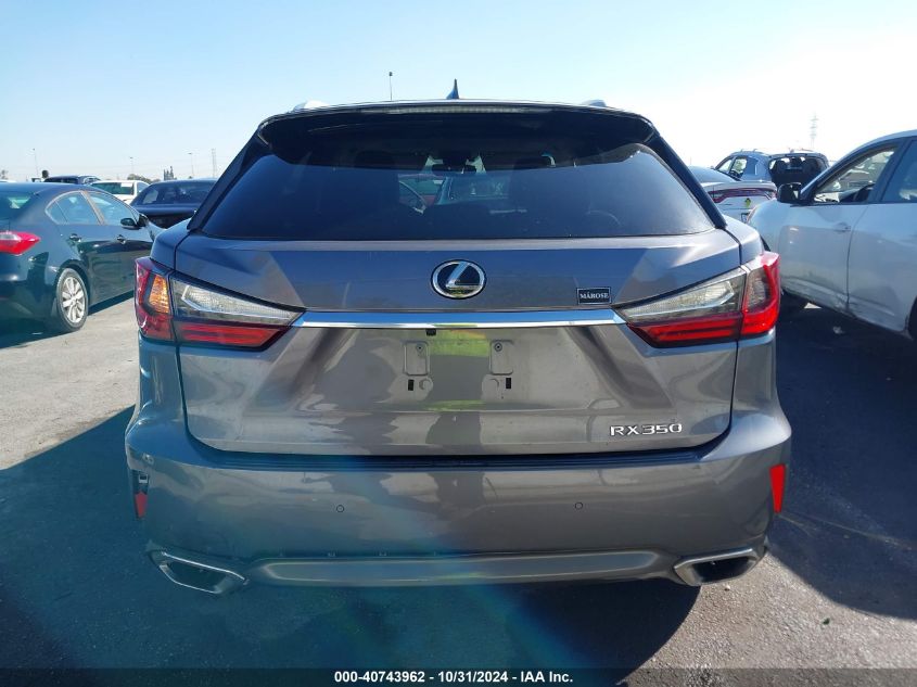 2017 Lexus Rx 350 VIN: 2T2ZZMCA2HC085784 Lot: 40743962