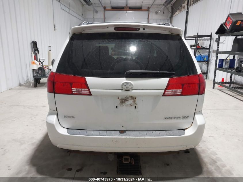 2005 Toyota Sienna Xle VIN: 5TDZA22C95S250624 Lot: 40743970