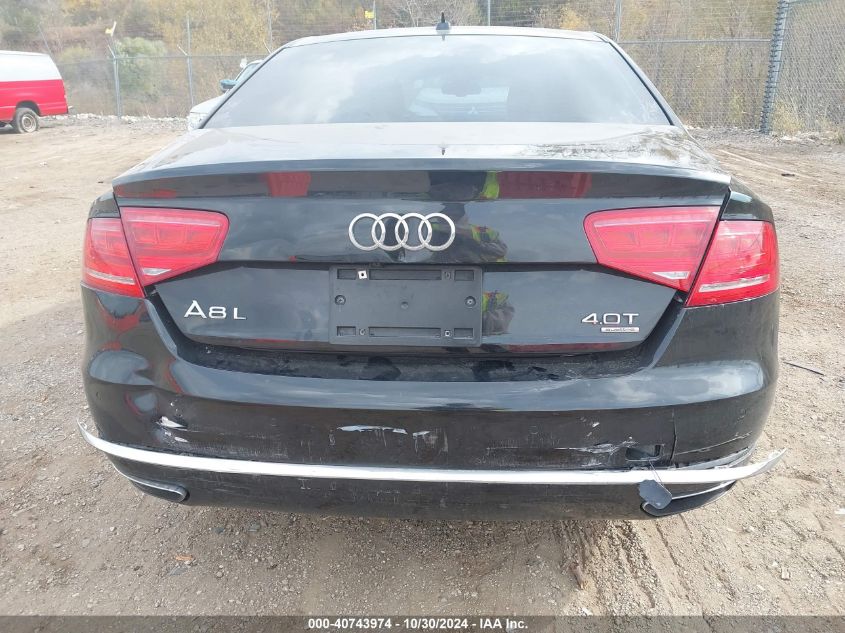 2013 Audi A8 L 4.0T VIN: WAUR2AFDXDN030937 Lot: 40743974