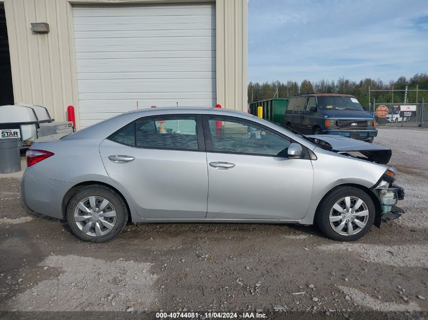 2015 Toyota Corolla Le VIN: 2T1BURHEXFC323133 Lot: 40744081