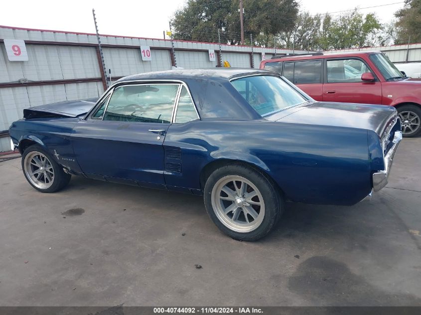 1967 Ford Mustang VIN: 7F01C151657 Lot: 40744092