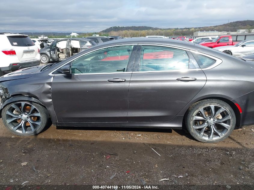 2015 Chrysler 200 C VIN: 1C3CCCCGXFN501573 Lot: 40744169