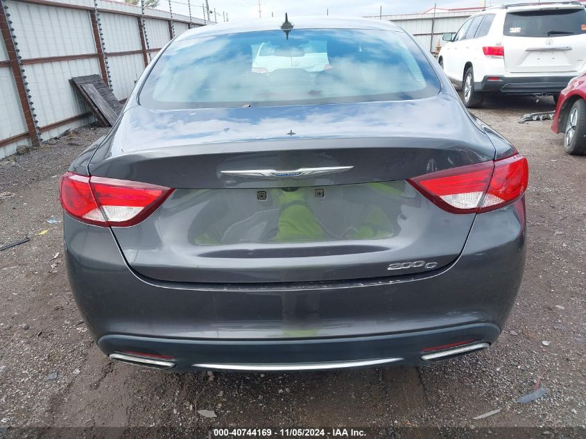 2015 Chrysler 200 C VIN: 1C3CCCCGXFN501573 Lot: 40744169