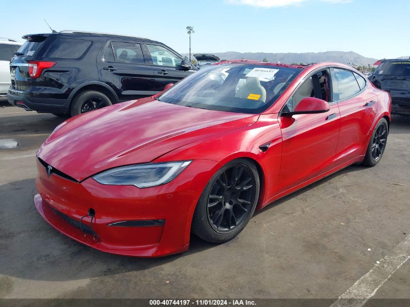 VIN 5YJSA1E61MF452054 2021 Tesla Model S, Plaid Tri... no.2