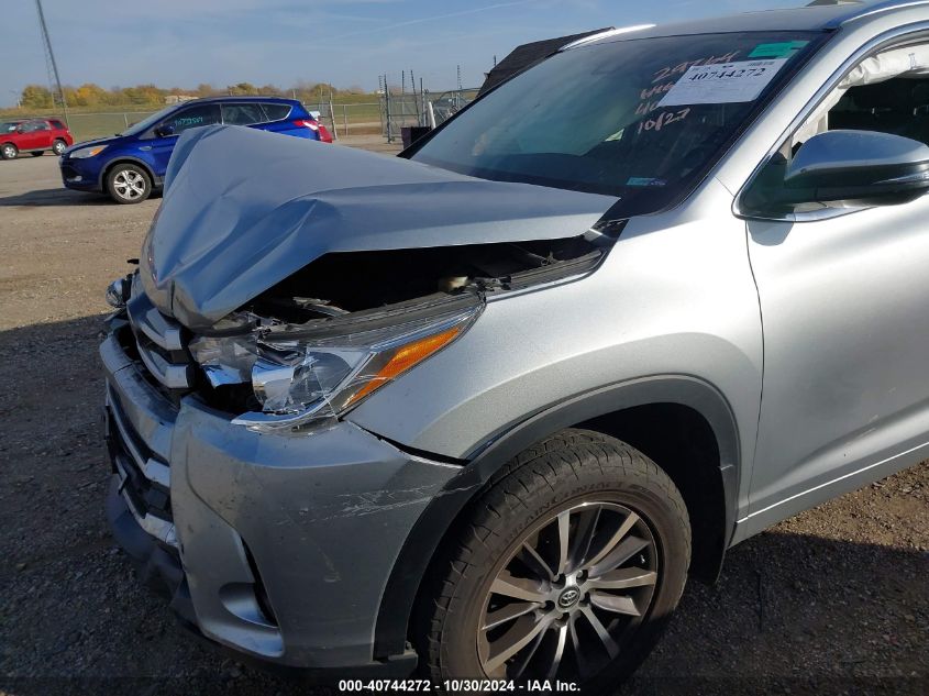 2017 Toyota Highlander Xle VIN: 5TDJZRFH8HS408315 Lot: 40744272