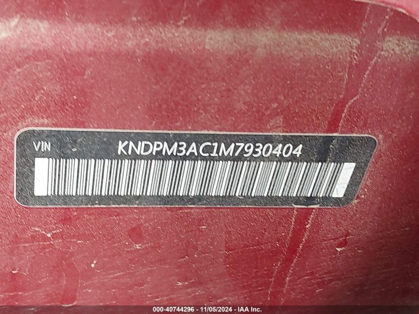 VIN KNDPM3AC1M7930404 2021 KIA SPORTAGE no.9