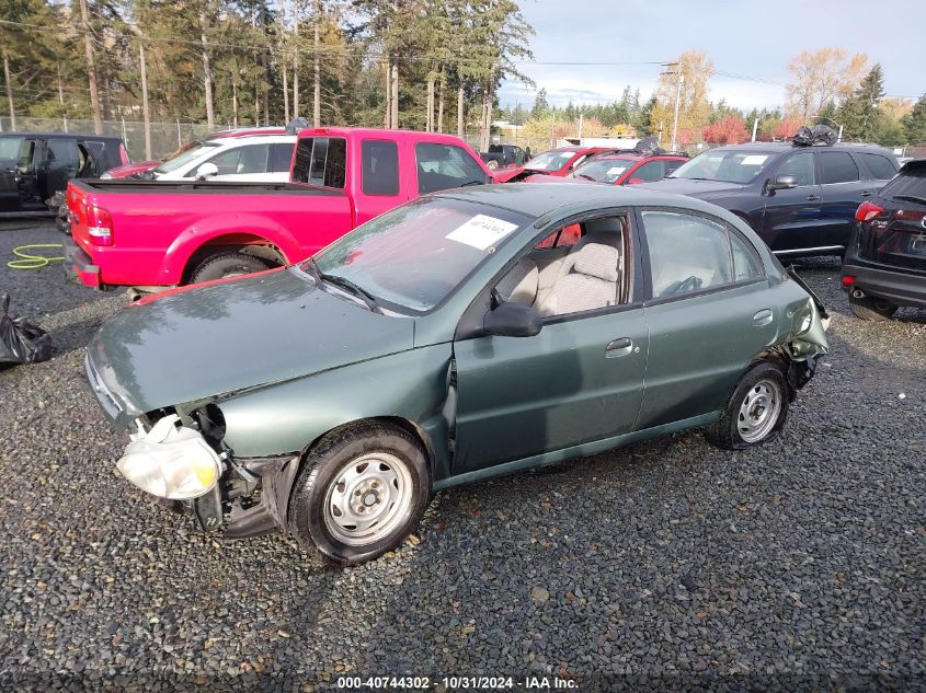 2001 Kia Rio VIN: KNADC123916521607 Lot: 40744302