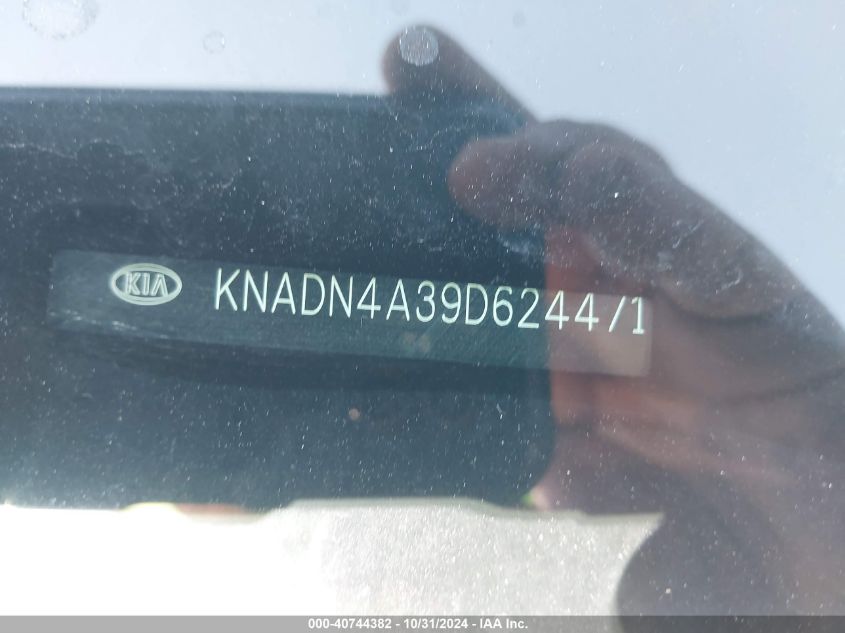 2013 Kia Rio Sx VIN: KNADN4A39D6244717 Lot: 40744382