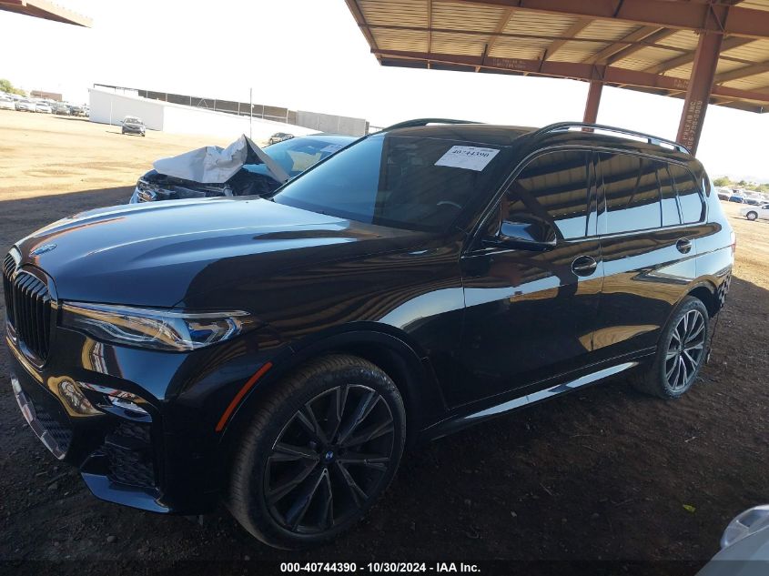 2022 BMW X7 M50I VIN: 5UXCX6C0XN9M54068 Lot: 40744390