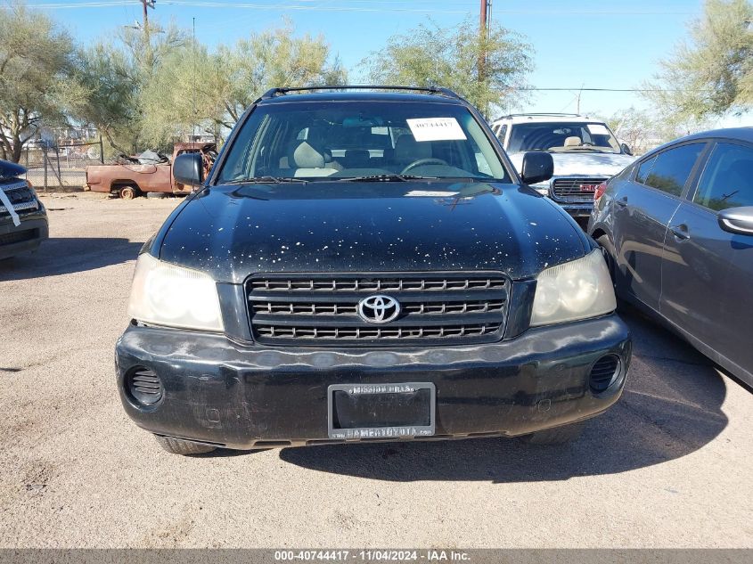 2002 Toyota Highlander V6 VIN: JTEGF21AX20047308 Lot: 40744417