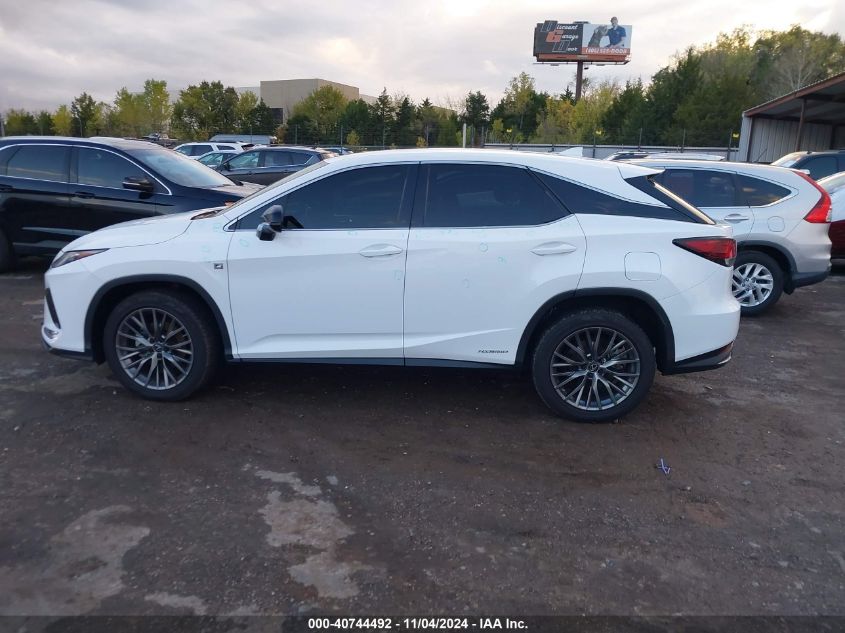 2020 Lexus Rx 450H F Sport VIN: 2T2SGMDA2LC049673 Lot: 40744492