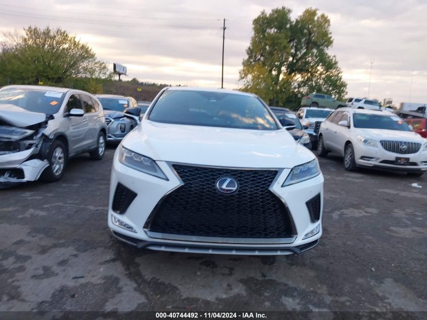 2020 Lexus Rx 450H F Sport VIN: 2T2SGMDA2LC049673 Lot: 40744492