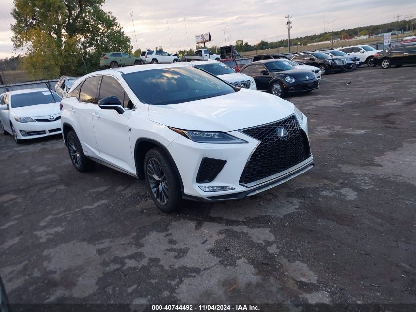 2020 Lexus Rx 450H F Sport VIN: 2T2SGMDA2LC049673 Lot: 40744492