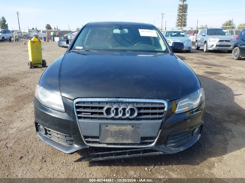 2011 Audi A4 2.0T Premium VIN: WAUFFAFL4BN012638 Lot: 40744581