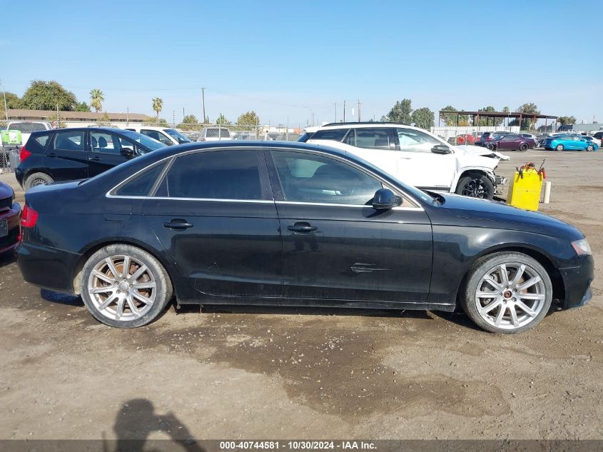 2011 Audi A4 2.0T Premium VIN: WAUFFAFL4BN012638 Lot: 40744581