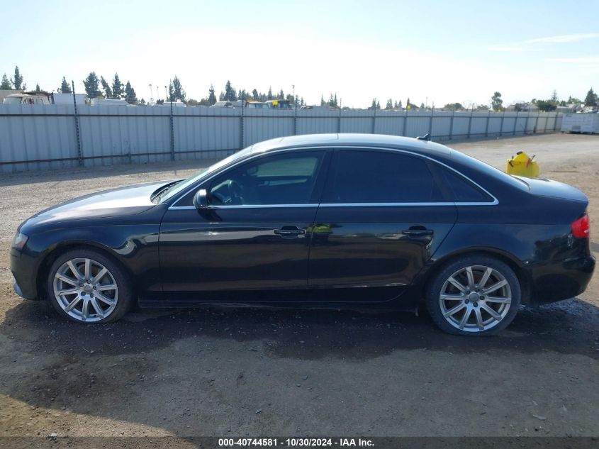 2011 Audi A4 2.0T Premium VIN: WAUFFAFL4BN012638 Lot: 40744581