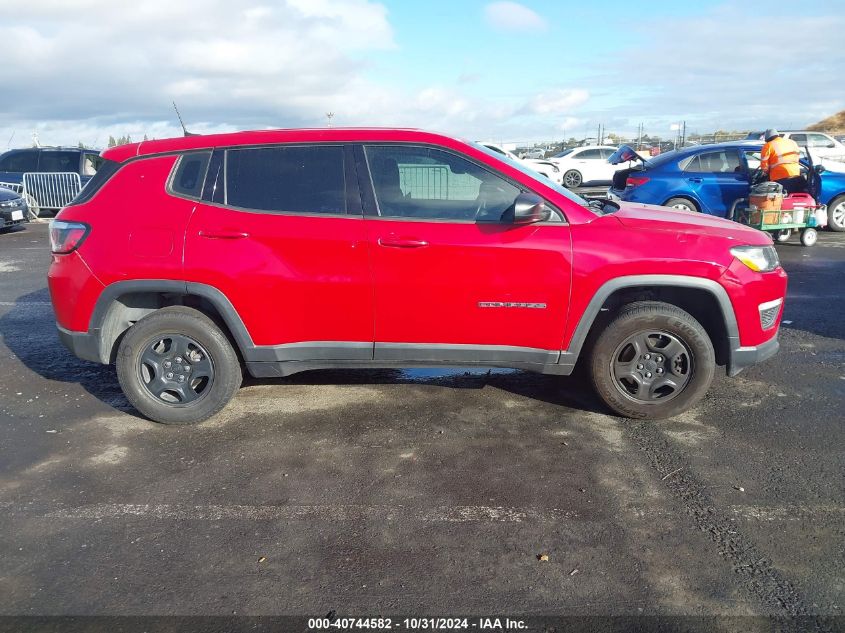 2018 Jeep Compass Sport 4X4 VIN: 3C4NJDAB7JT248907 Lot: 40744582