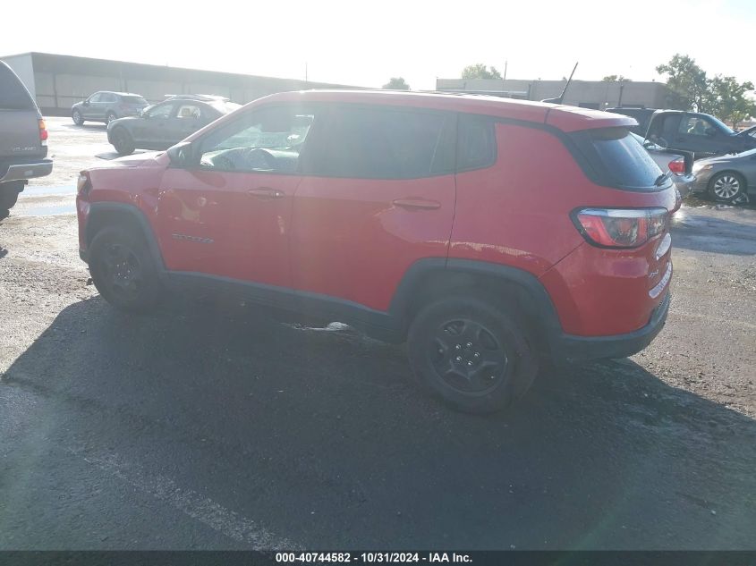 2018 Jeep Compass Sport 4X4 VIN: 3C4NJDAB7JT248907 Lot: 40744582