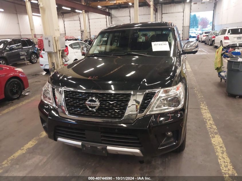 2017 Nissan Armada Platinum VIN: JN8AY2NE3H9706999 Lot: 40744590