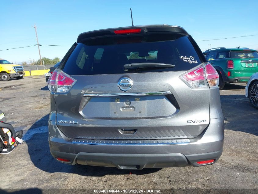 2016 Nissan Rogue Sv VIN: 5N1AT2MM5GC846472 Lot: 40744644