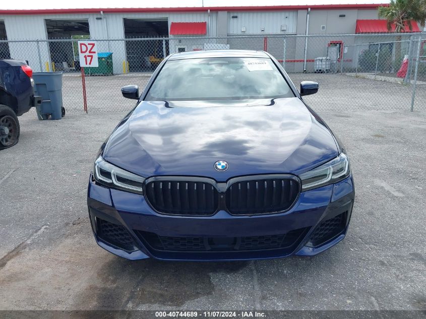 2021 BMW M550I xDrive VIN: WBA13BK00MCH55870 Lot: 40744689