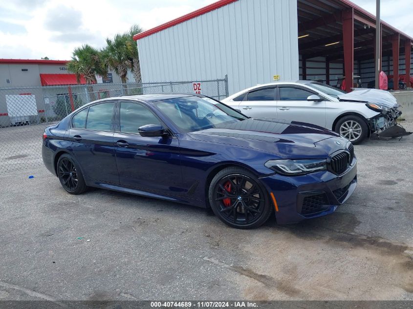 2021 BMW M550I xDrive VIN: WBA13BK00MCH55870 Lot: 40744689