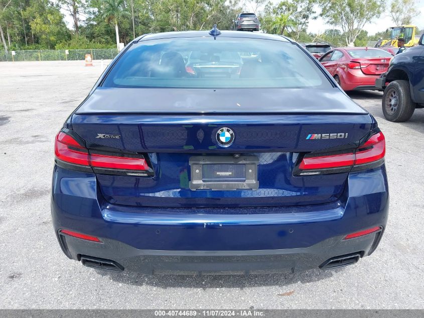 2021 BMW M550I xDrive VIN: WBA13BK00MCH55870 Lot: 40744689