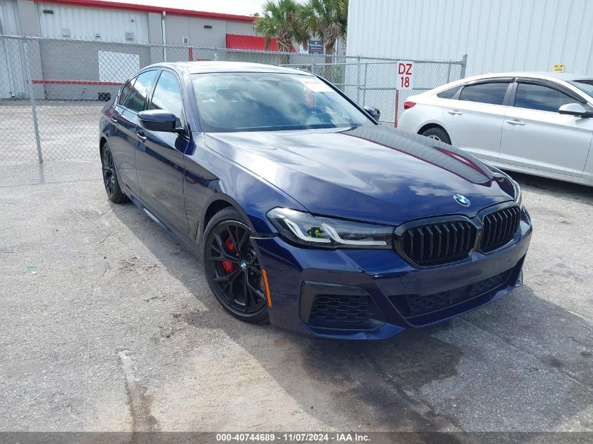 2021 BMW M550I xDrive VIN: WBA13BK00MCH55870 Lot: 40744689