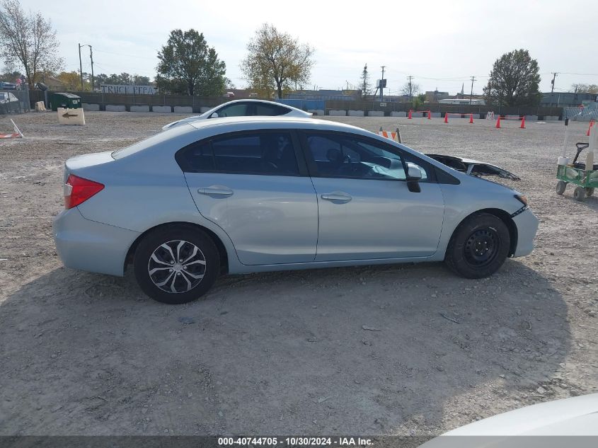 2012 Honda Civic Lx VIN: 19XFB2F58CE362771 Lot: 40744705