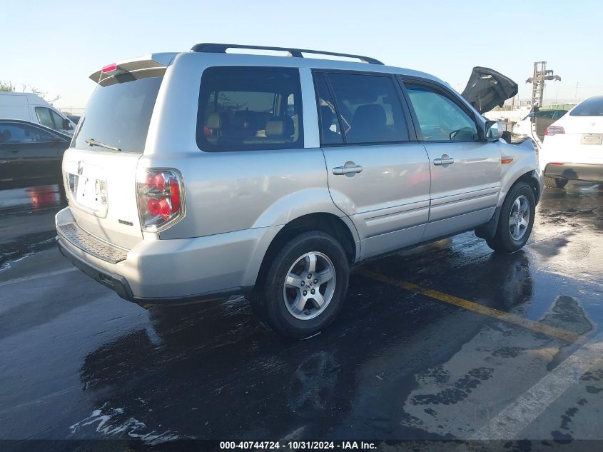 2006 Honda Pilot Ex-L VIN: 2HKYF18526H533616 Lot: 40744724