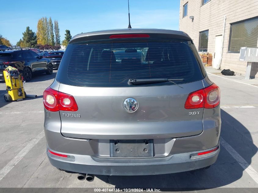 2011 Volkswagen Tiguan S VIN: WVGAV7AX2BW560432 Lot: 40744735