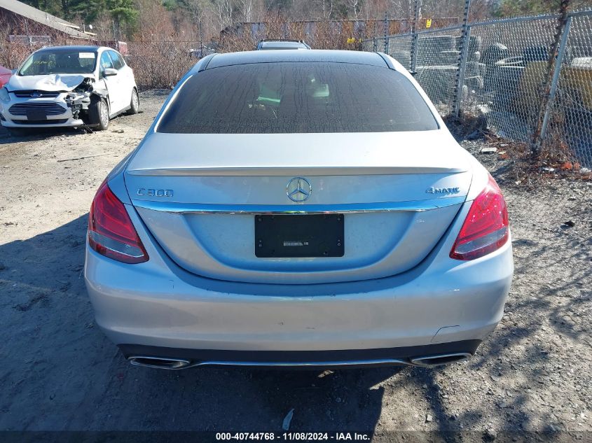 2016 Mercedes-Benz C 300 4Matic/Luxury 4Matic/Sport 4Matic VIN: WDDWF4KB2GR166529 Lot: 40744768