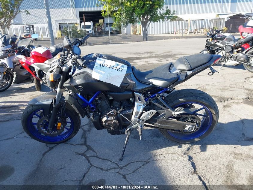 2015 Yamaha Fz07 C VIN: JYARM06YXFA001289 Lot: 40744783