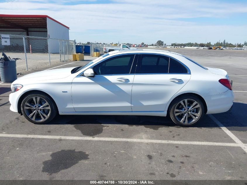 2018 Mercedes-Benz C 350E VIN: 55SWF4HB7JU256305 Lot: 40744788