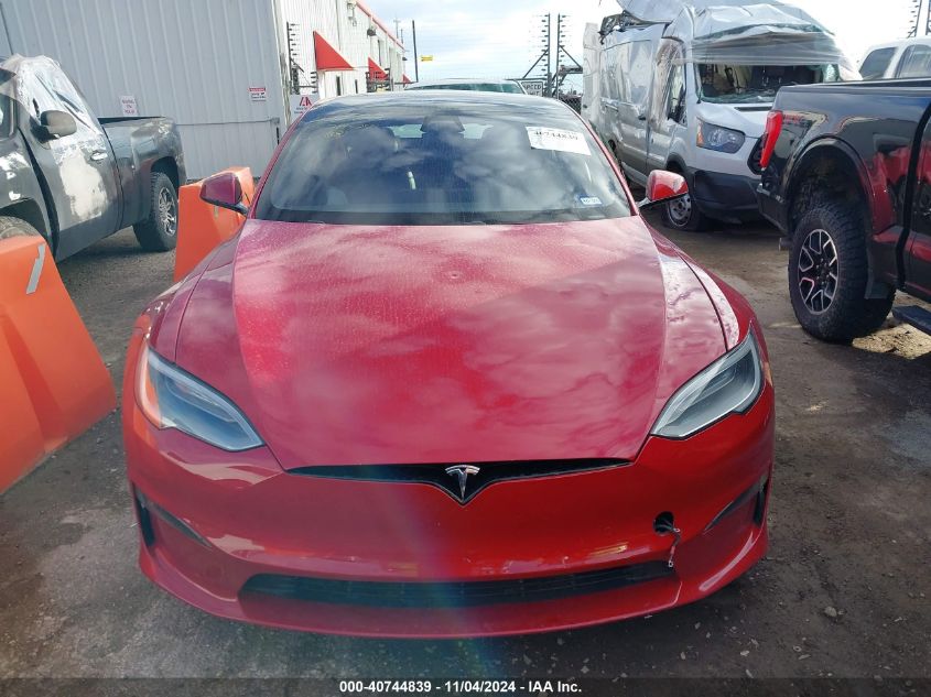 2021 Tesla Model S Plaid Tri Motor All-Wheel Drive VIN: 5YJSA1E60MF437691 Lot: 40744839