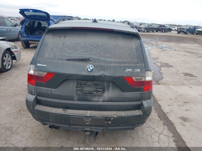 2008 BMW X3 3.0Si VIN: WBXPC93428WJ04185 Lot: 40745016