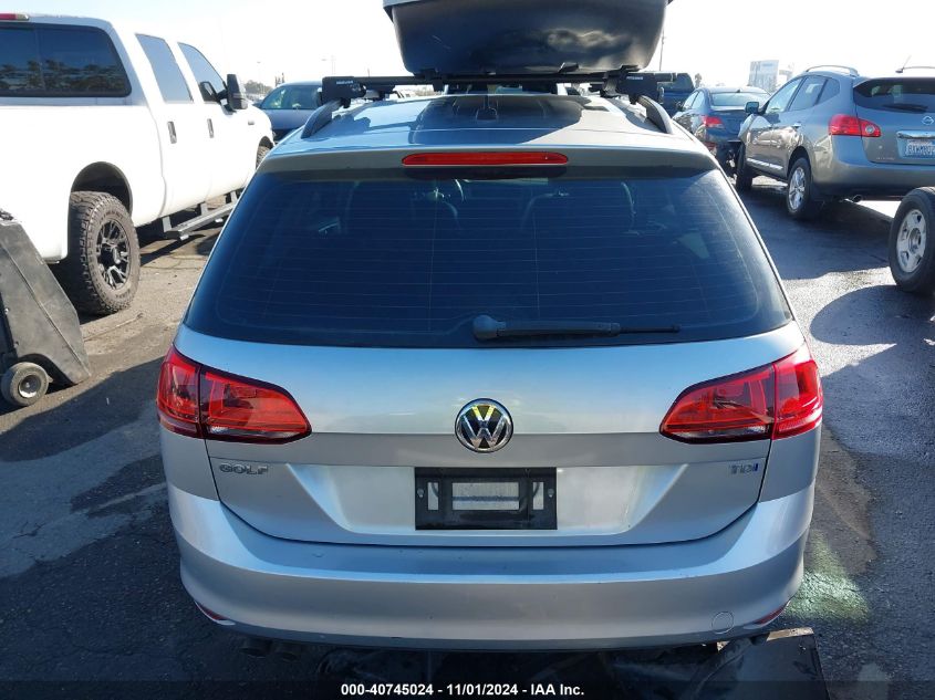 2015 Volkswagen Golf Sportwagen Tdi S 4-Door VIN: 3VWCA7AU3FM513685 Lot: 40745024