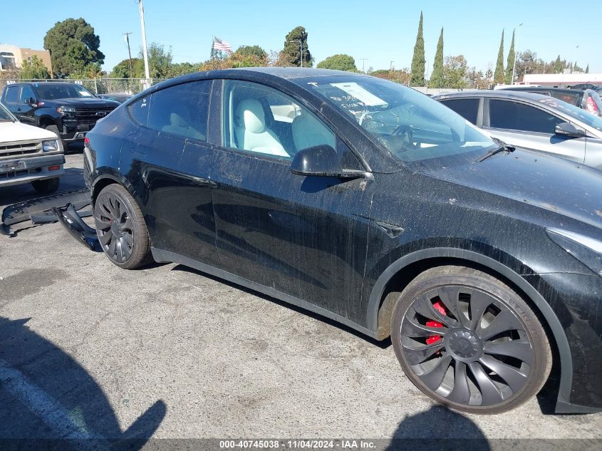 2023 Tesla Model Y Performance Dual Motor All-Wheel Drive VIN: 7SAYGDEF5PF663940 Lot: 40745038