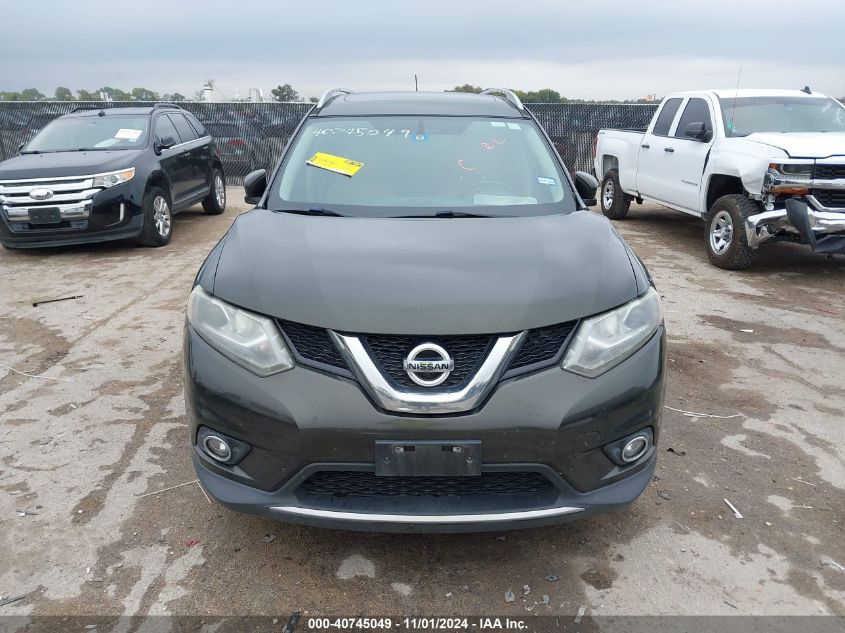 2016 Nissan Rogue Sl VIN: 5N1AT2MT3GC864007 Lot: 40745049