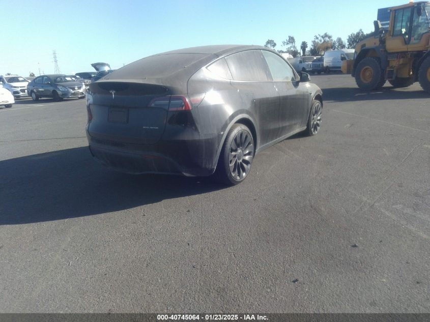 VIN 5YJYGDEE1MF093922 2021 Tesla Model Y, Long Rang... no.4