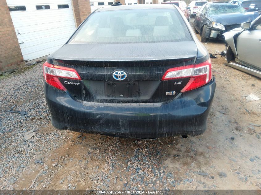 2012 Toyota Camry Hybrid Le VIN: 4T1BD1FK6CU035436 Lot: 40745256