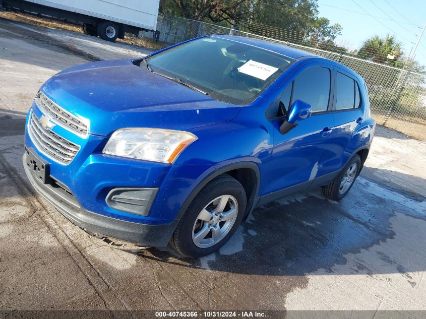 VIN KL7CJPSB9FB262059 2015 CHEVROLET TRAX no.2