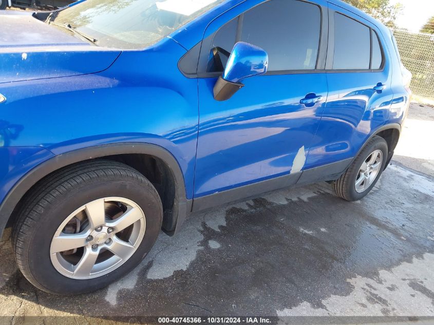 2015 Chevrolet Trax 1Ls VIN: KL7CJPSB9FB262059 Lot: 40745366