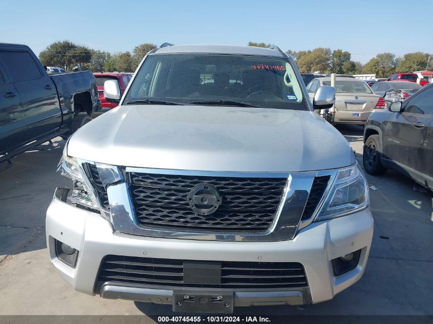 2020 Nissan Armada Sv 2Wd VIN: JN8AY2ND0L9105145 Lot: 40745455