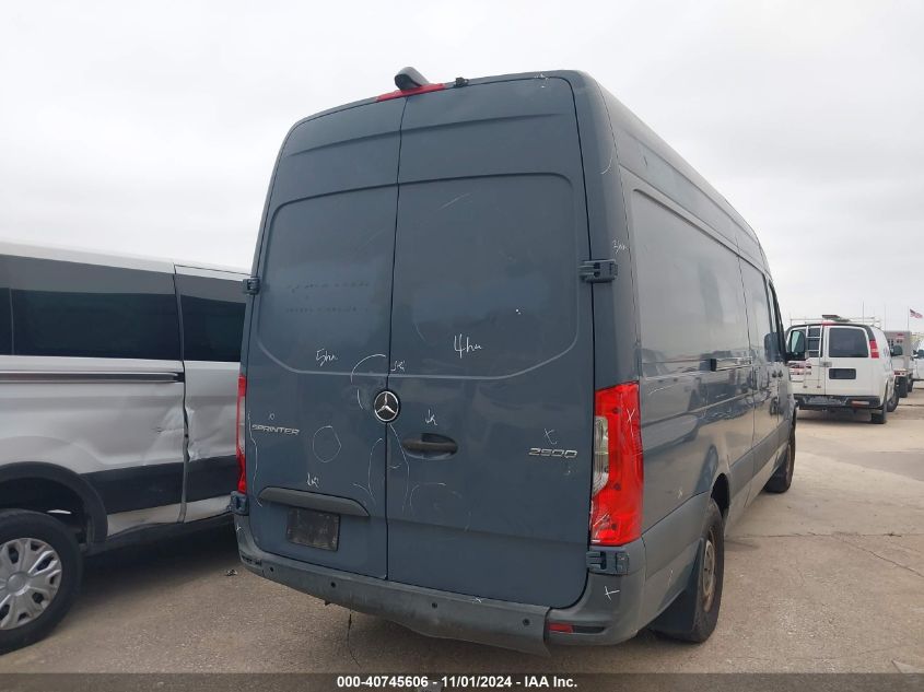 2019 Mercedes-Benz Sprinter 2500 High Roof V6 VIN: WD4PF1CD9KP127024 Lot: 40745606