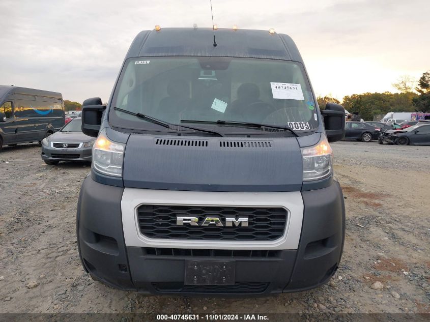 2021 Ram Promaster 3500 Cargo Van High Roof 159 Wb Ext VIN: 3C6MRVJG1ME550005 Lot: 40745631